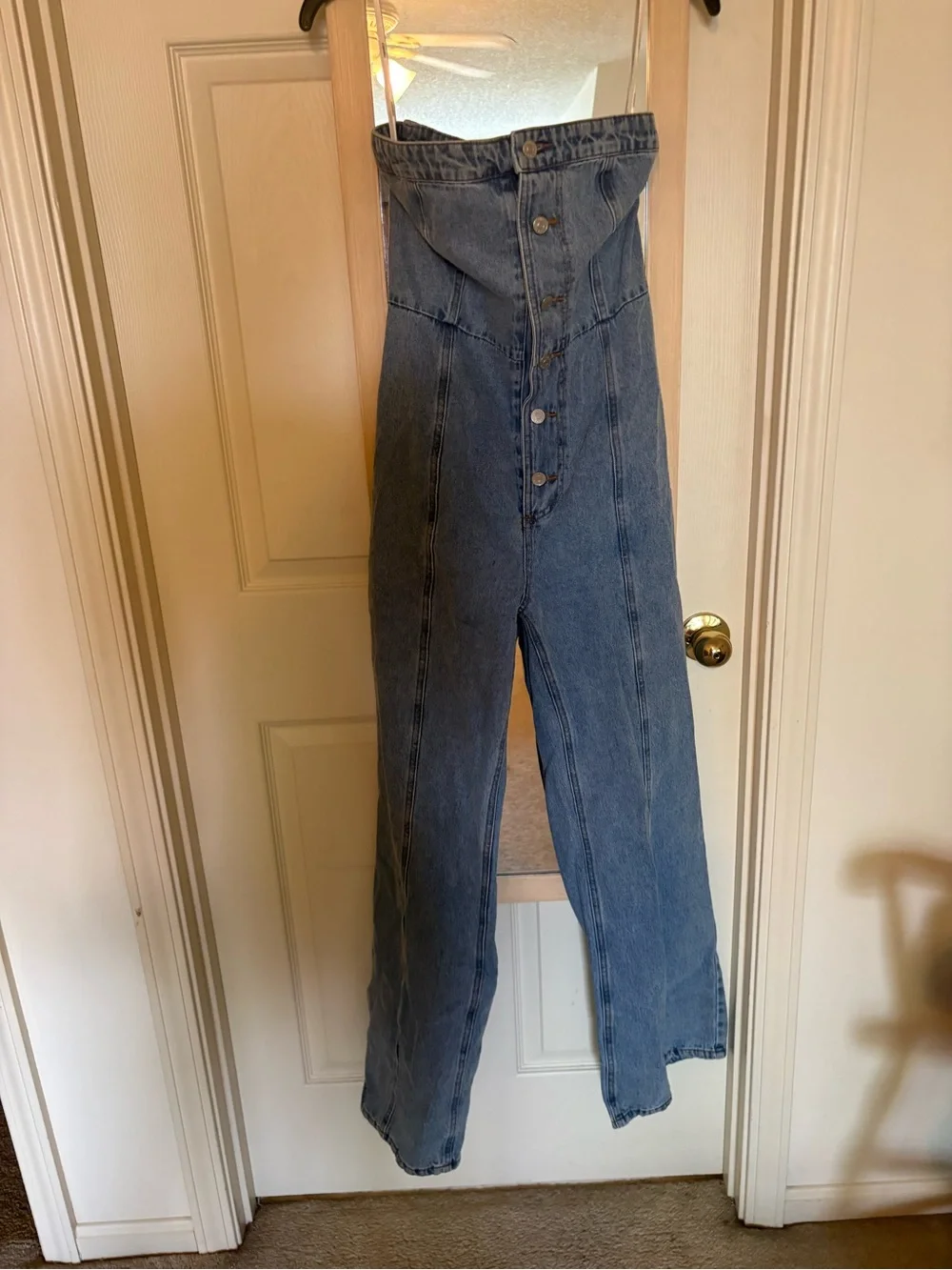 Forever 21 Light Blue denim jumpsuit